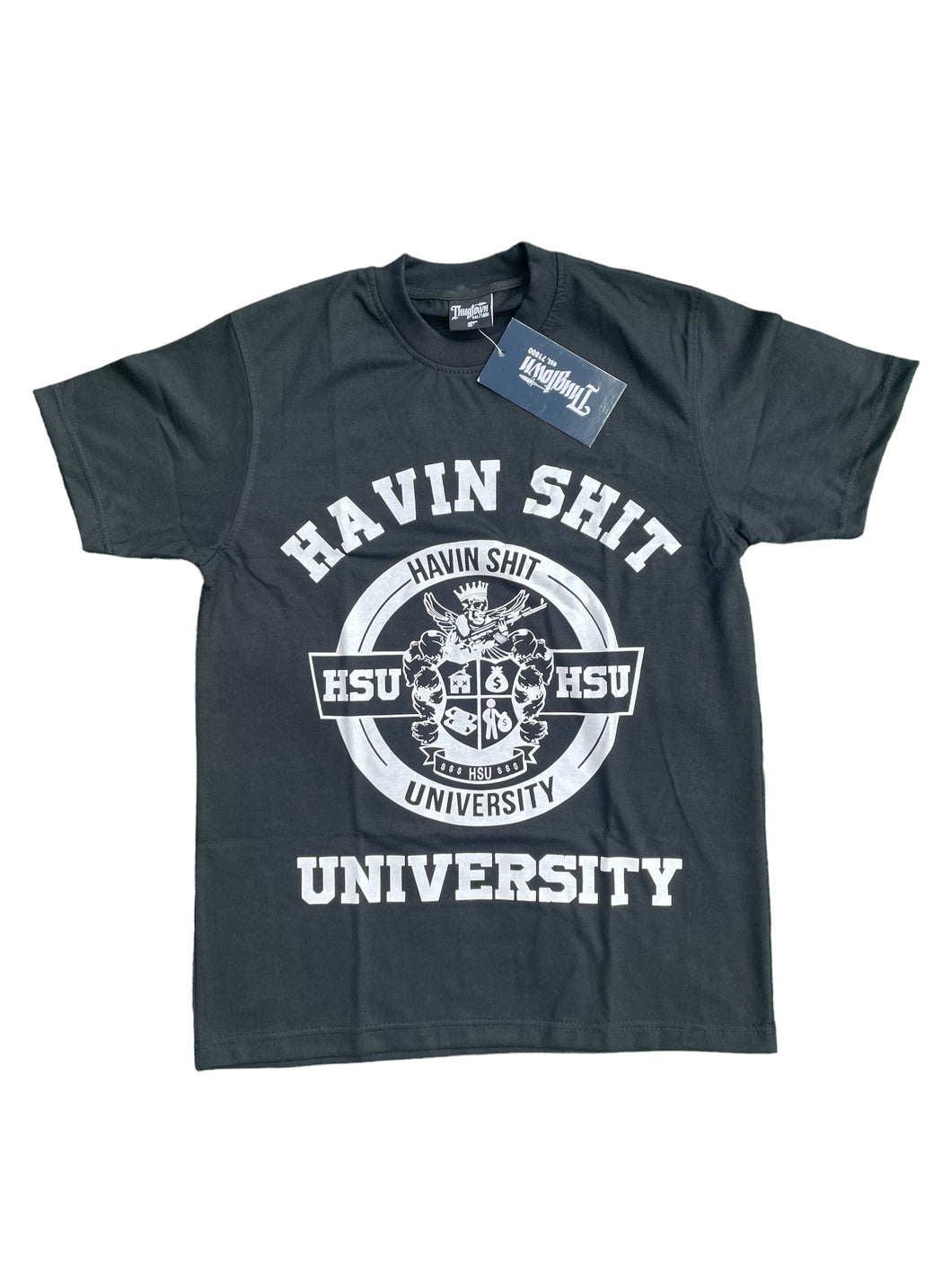 Black Havin College University Tee